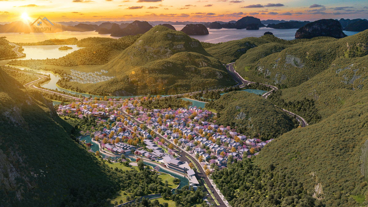 Phối cảnh quần thể Biệt thự khoáng nóng Quang Hanh